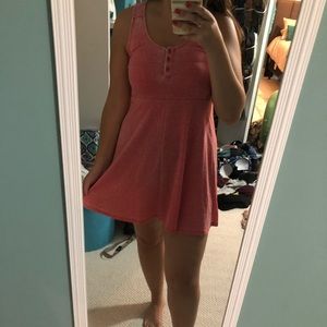 Pink, casual dress